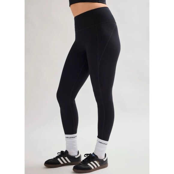 Girlfriend Collective Solid Black Compressive High-Rise Leggings Plus Size 4XL - Picture 2 of 12